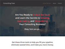 Tablet Screenshot of consultingfuse.com